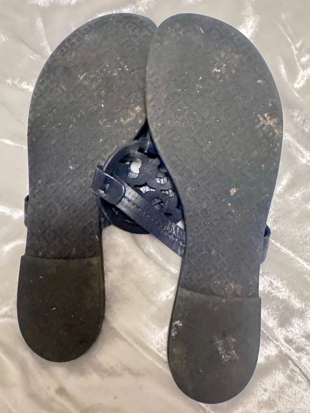 Tory Burch Metal Miller Leather Thong Sandals